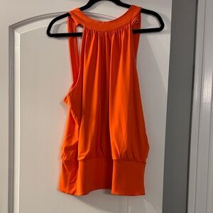 Boston Proper Bold Orange Blouse